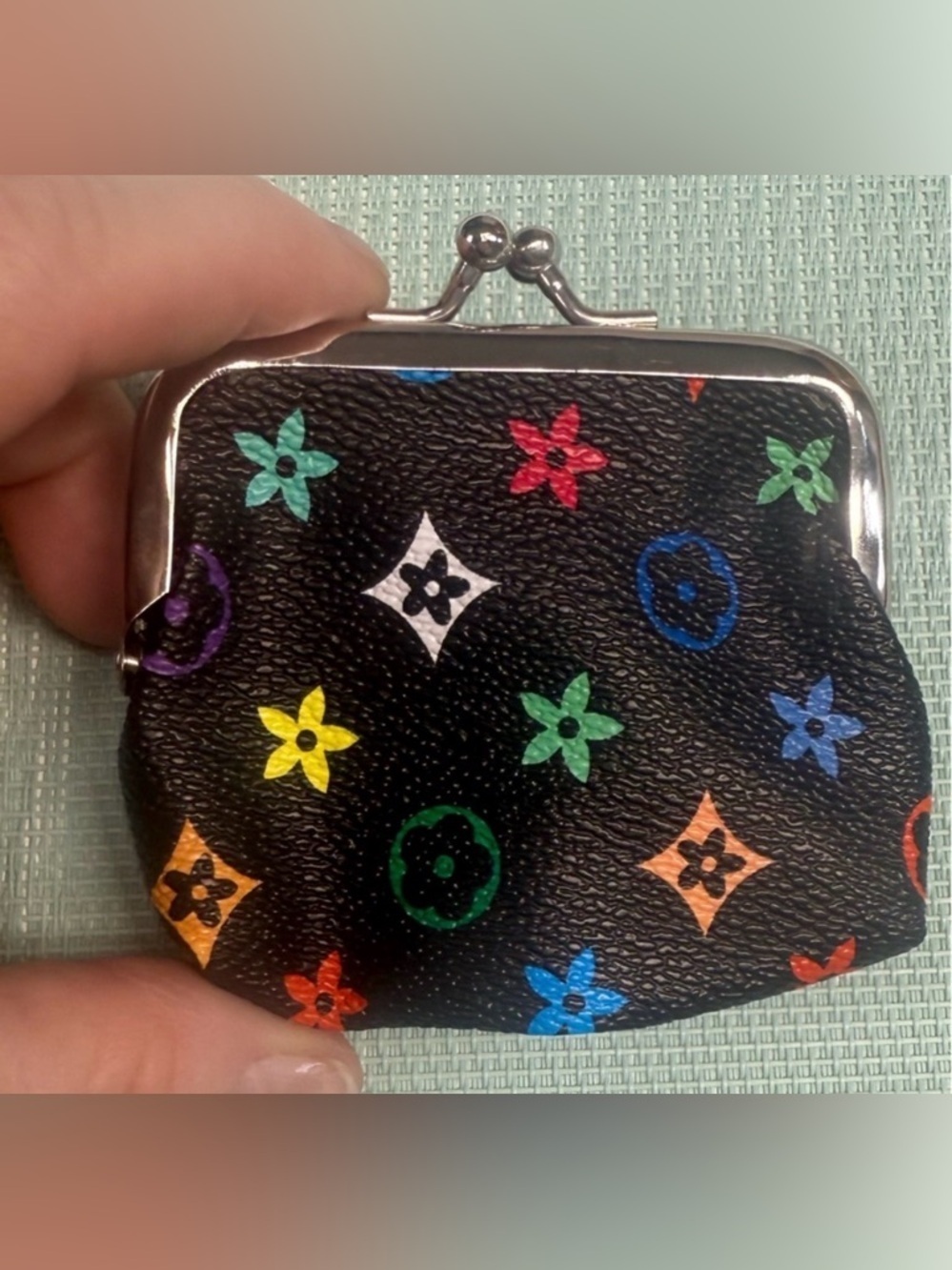 Multicolor Coin Purse -Non branded. NWT